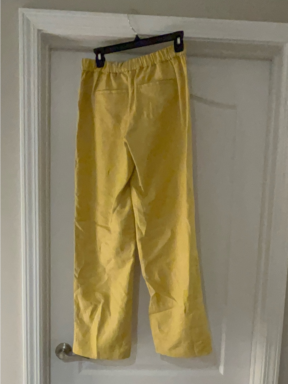 BANANA REPUBLIC WIDE-LEG HIGH-RISE LINEN-BLEND PANT XS - Picture 3 of 11